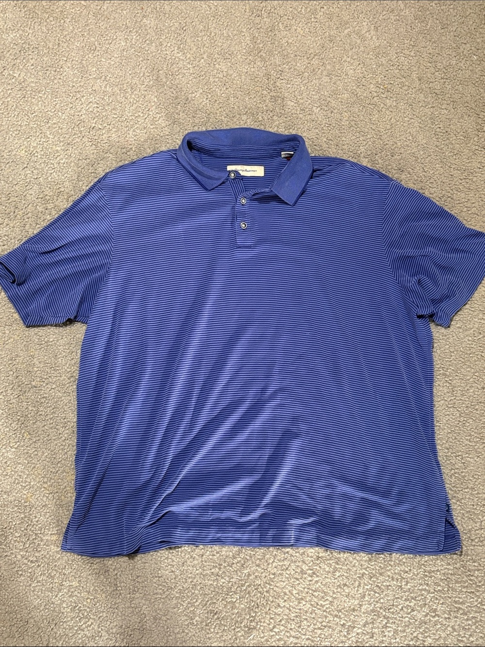 Tommy Bahama size XXL Men's Blue Striped Polo Shirt